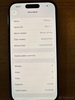 Predám IPhone 14Pro 128GB - 5