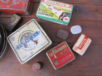 Staré plechové krabičky - 5