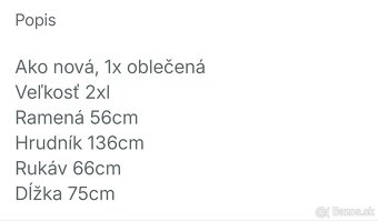 Riflová bunda pánska 2xl+ 3xl - 5