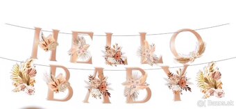 Výbava - balíček dekorácií na oslavu bábatka - baby shower - 5