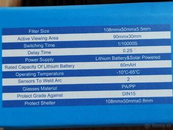 Nové Samostmievacie zváračske okuliare - 5