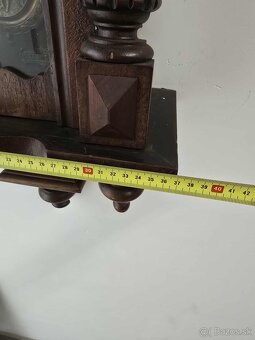 Starožitné drevené hodiny s melódiou - 5