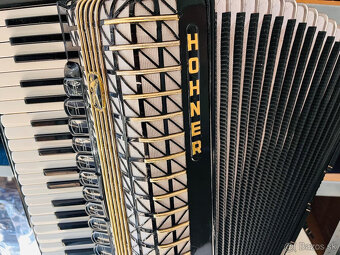 Predám akordeón Hohner Atlantic De Luxe. 120 Basový - Made - 5