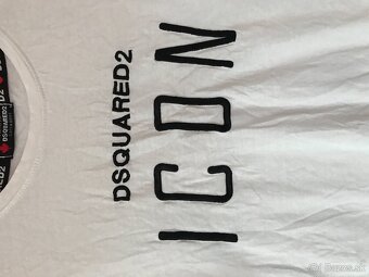 DSQUARED2 white damske tricko M/L - 5