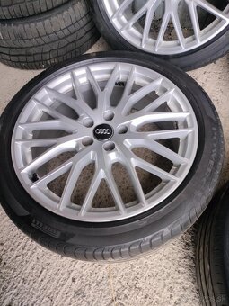 4ks alu disky orig. Audi 5x112 R19 pneu 245/40 r19 - 5