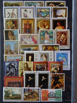 Pekná zbierka známok UMENIE 1 - 5