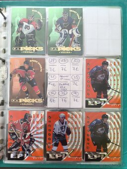 Hokejové kartičky - mix 90's - 5