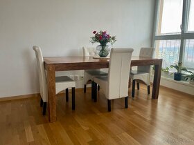 Drevený jedálenský stôl z masívu - 5