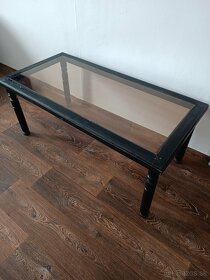 Čierny sklený stôl - 5