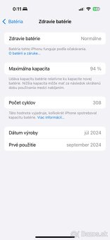 Predám Apple iPhone 16 PRO 128GB Natural Titanium - 5