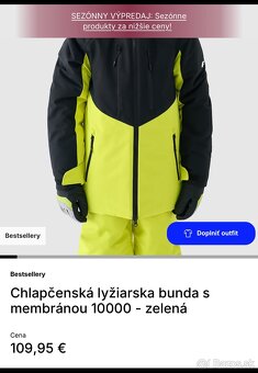 Chlapčenská lyžiarska bunda a nohavice 4F - 5