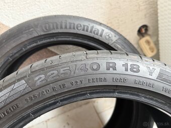 Predám letné pneu Continental 225/40/R18 - 5