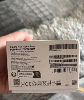 Xiaomi 13T Alpine blue ->256 GB - 5
