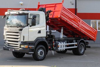 SCANIA R380 / 4X4 TROJSTRANNÝ SKLÁPAČ + HYDRAULICKÁ RUKA - 5
