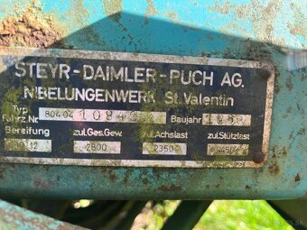 Predam samozberaci voz STEYR - 5