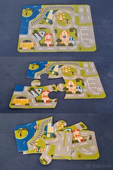 Knižka, knižnica, koberček - puzzle, obkresľovacie kartičky - 5