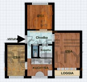 Na prenájom 3 izbový byt, 68 m2, Bratislava, Dúbravka, Trano - 5
