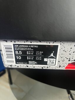 Air Jordan 4 Military Blue vel 42 - 5