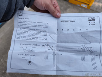 starozitny chromovy stolik - 5
