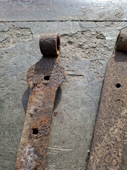 Starožitné pánty, závesy ručne kované - 5