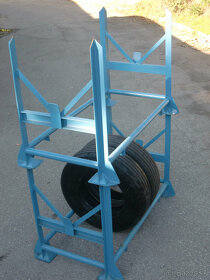 Predám stohovateľný stojan / vysoko pevnostný regál - 5