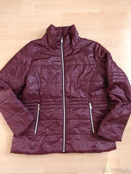 Bordová prechodná bunda - 5