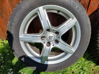 Disky 6.5" x 16" 5x114.3 ET 48 s pneumatikami 205/55 R16 - 5