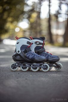 pánske kolieskové korčule OXELO Fit500 veľkosť 46. - 5