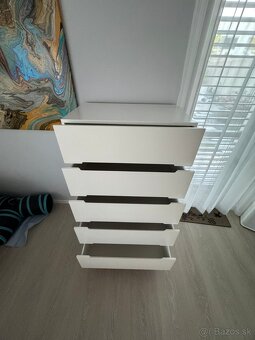 Komoda biela šuflíková - ako nová - 5