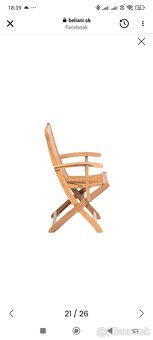 Zahradne stolicky akaciove drevo-nove-8ks - 5