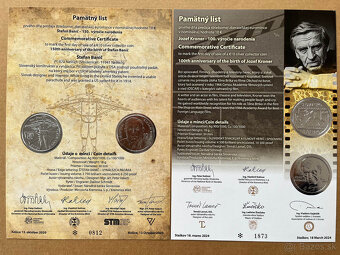 Predám pamätné listy k SK euro minciam - 5