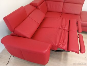 luxusná pohovka z pravej kože 240x210 cm TOP STAV - 5