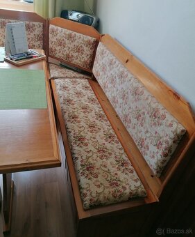 Rohová lavica z masívneho dreva - 5
