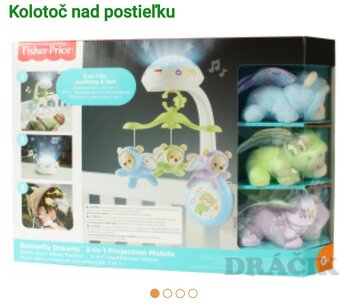 Kolotoč nad postieľku Fisher Price - 5