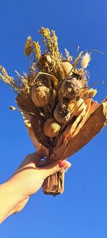🌼 Sušená kytička z makovíc a sušených tráv 🌼 - 5