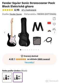 Fender Squier Sonic Stratocaster elektrická gitara - 5