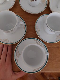 Šálky mokka 6 kusov Bohemia Czechoslovakia - 5