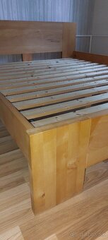 Manželská posteľ 200x160 masív s úložným priestorom - 5
