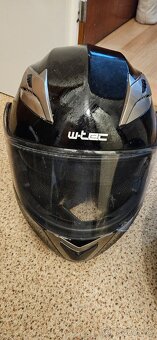 Bunda, nohavice na motorlu (BMW) + 3 ks Moto prilby - 5