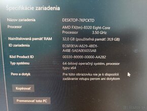 Asus M5A99x EVO R2.0 AM3+ , AMD FX8320e 3,5GHz , 32 GB RAM - 5