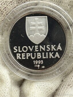 10 sk 1993 Ag 925 číslovaná NBS minca - 5