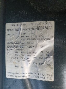 Rozpredám Seat Ibiza ST 1.2Tdi 55kw CFWA 2011 - 5