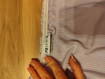 Fialový crop top s dlhým rukávom - 5