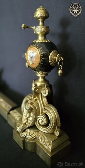 Monumentálna neorenesančná krbová zábrana z 19. storočia. - 5