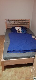 Manželská postel 160, postel 130, komoda - 5