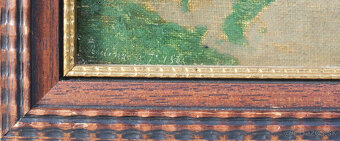 Starý obraz Barbizon sig. a dat. 1865 - 5
