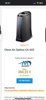 Zvlhcovac vzduchu Clean Air Optima CA-603 - 5