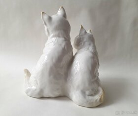 Starožitná porcelánová figurka koček - Hutschenreuther - 5