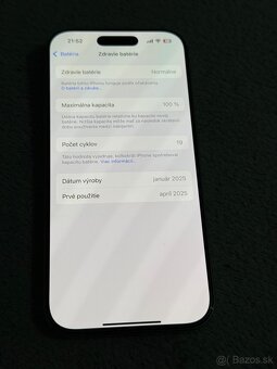 Predám Apple iPhone 16 PRO 128GB White Stav Nového telefónu - 5
