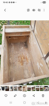 stará drevená truhlica starožitnosť - 5